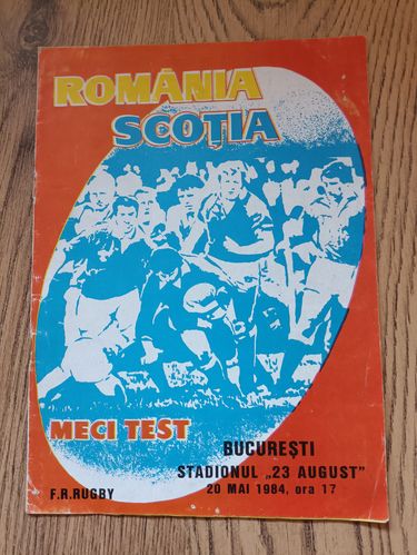 Romania v Scotland 1984