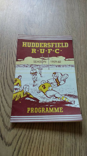 Huddersfield v Royal Signals Oct 1959 Rugby Programme