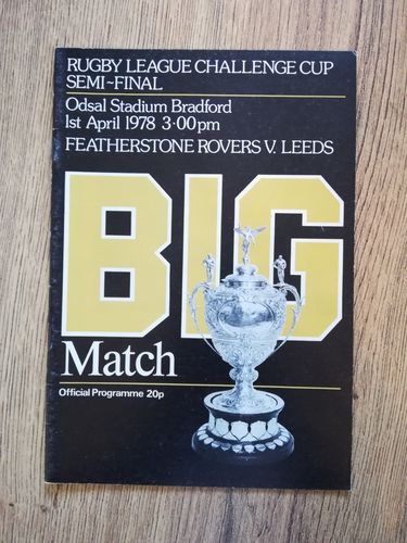 Featherstone v Leeds 1978 Challenge Cup Semi-Final