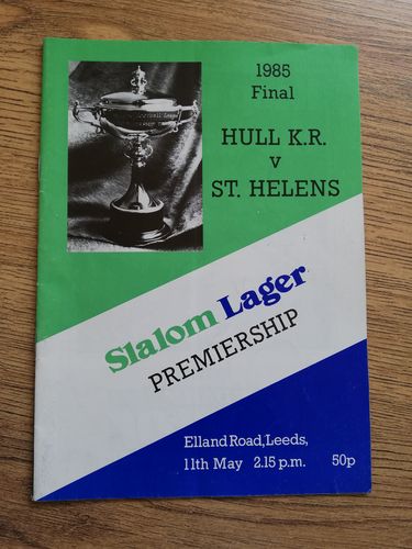 Hull KR v St Helens 1985 Premiership Final Rugby League Programme