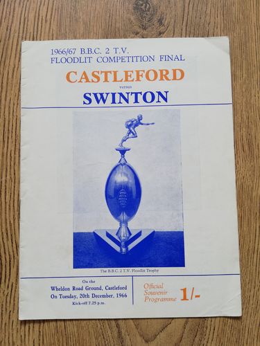 Castleford v Swinton 1966 BBC2 Floodlit Final RL Programme