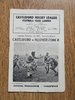 Castleford v Featherstone Dec 1962 Rugby League Programme