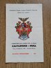Castleford v Hull Sept 1967 Yorkshire Cup Rugby League Programme