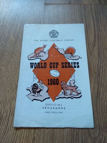 Great Britain v Australia World Cup Series Oct 1960 Rugby League Programme