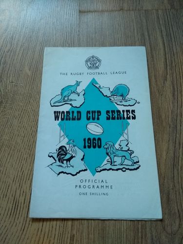 Australia v New Zealand 1960 World Cup Series Rugby League Programme