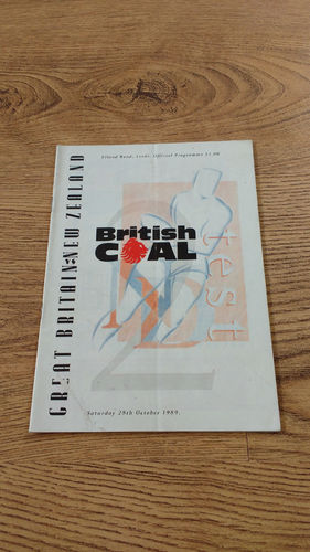 Great Britain v New Zealand 2nd Test 1989 Rugby League Programme