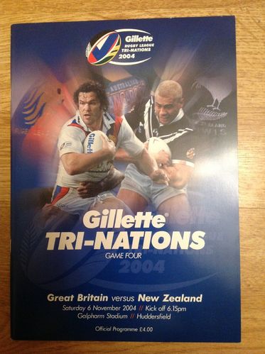 Great Britain v New Zealand Game Four 2004 Tri-Nations Rugby League Programme