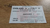 England A v Italy A 1993 Rugby Ticket
