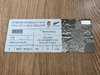 England v New Zealand 2010 Rugby Ticket