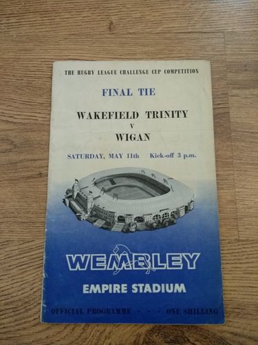 Wakefield v Wigan Challenge Cup Final 1963 Rugby League Programme