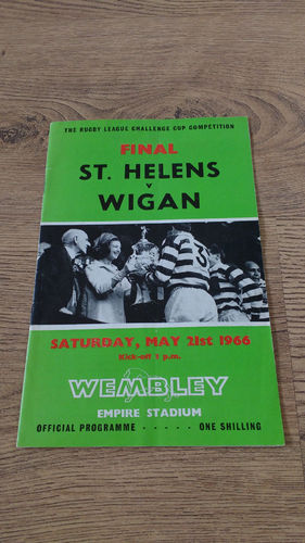 St Helens v Wigan Challenge Cup Final 1966 Rugby League Programme