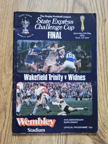Wakefield v Widnes 1979 Challenge Cup Final Rugby League Programme