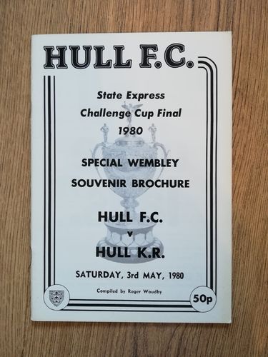 Hull v Hull KR 1980 Challenge Cup Final Rugby League Brochure