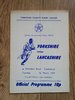 Yorkshire v Lancashire 1977 Rugby League Programme