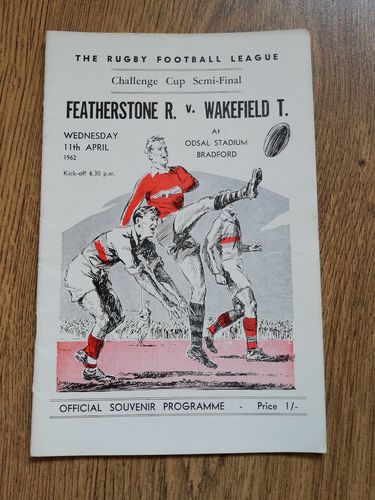 Featherstone v Wakefield 1962 Challenge Cup Semi-Final RL Programme