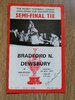 Bradford v Dewsbury 1973 Challenge Cup Semi-Final Rugby League Programme