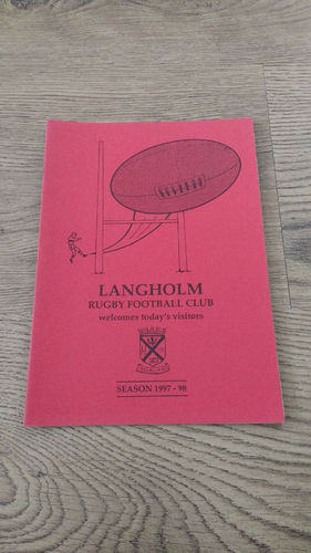 Langholm v Hawick Feb 1998 Rugby Programme