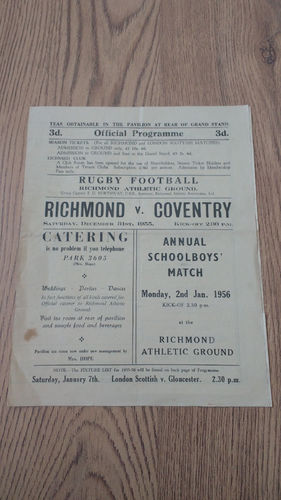 Richmond v Coventry Dec 1955