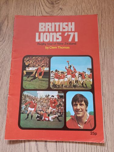 'British Lions '71' Post Tour 1971 Rugby Brochure