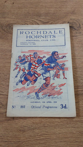 Rochdale Hornets v Doncaster Apr 1959 Rugby League Programme