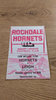 Rochdale Hornets v Leigh Jan 1978 Rugby League Programme