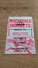 Rochdale Hornets v Oldham Mar 1978 Rugby League Programme