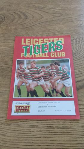 Leicester Extra 1st v Leicester Thursday Apr 1994 Rugby Programme