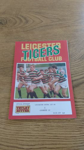 Leicester Extra 1st v Coventry XV Jan 1995 Rugby Programme