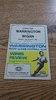 Warrington v Wigan Aug 1980 Locker Cup Rugby League Programme