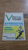 Warrington v Castleford Sept 1980 Rugby League Programme