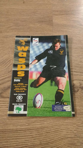 Wasps v Sale Nov 1997 Rugby Programme