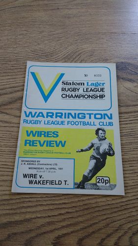 Warrington v Wakefield Trinity Apr 1981