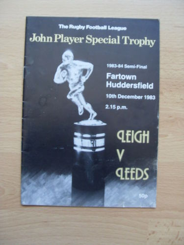 Leigh v Leeds 1983 JP Trophy Semi-Final Rugby League Programme