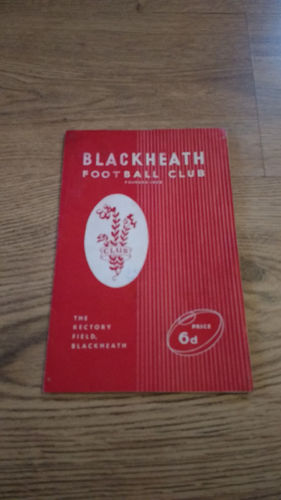 Blackheath v Oxford & Cambridge P & P Dec 1961 Rugby Programme