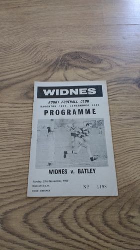 Widnes v Batley Nov 1969 Rugby League Programme