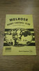 Melrose v Currie Dec 1991 Rugby Programme