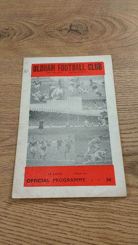 Oldham v Swinton Dec 1960 Rugby League Programme