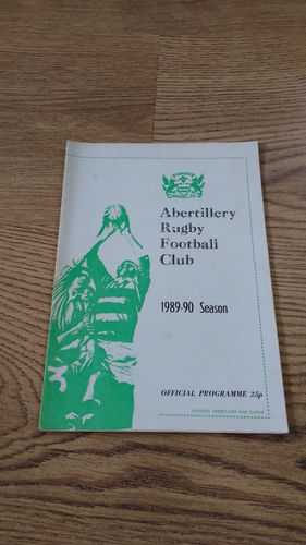 Abertillery v Maesteg Celtic Dec 1989 Rugby Programme