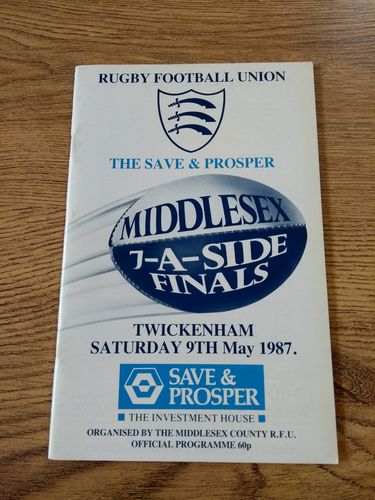 Middlesex Sevens 1987 Rugby Programme