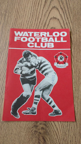 Waterloo v Fylde Sept 1981 Rugby Programme
