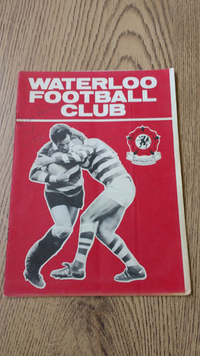 Waterloo v Wilmslow Mar 1982 Rugby Programme