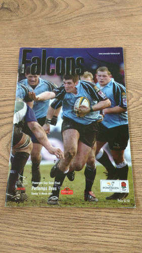 Newcastle Falcons v Pertemp Bees Powergen Cup Semi-Final Mar 2004 Rugby Programme