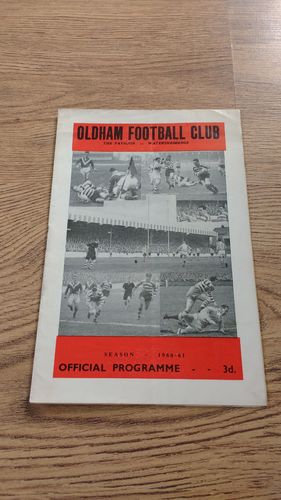 Oldham v Keighley Apr 1961 Rugby League Programme