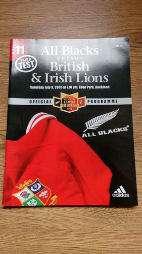 New Zealand v British Lions 3rd Test 2005 Rugby Programme