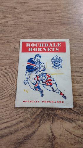 Rochdale Hornets v Blackpool Borough Sept 1963 Rugby League Programme