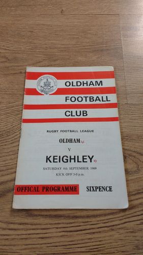 Oldham v Keighley Sept 1969 Rugby League Programme