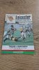 Leicester v Gosforth Apr 1988 Rugby Programme