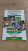 Leicester v Wasps Feb 1989 Pilkington Cup Quarter-Final Rugby Programme