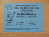 Leicester v Barbarians 1983 Rugby Ticket