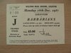 Leicester v Barbarians 1987 Rugby Ticket
